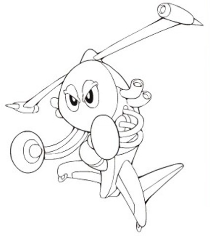 coloriage yugioh giroid